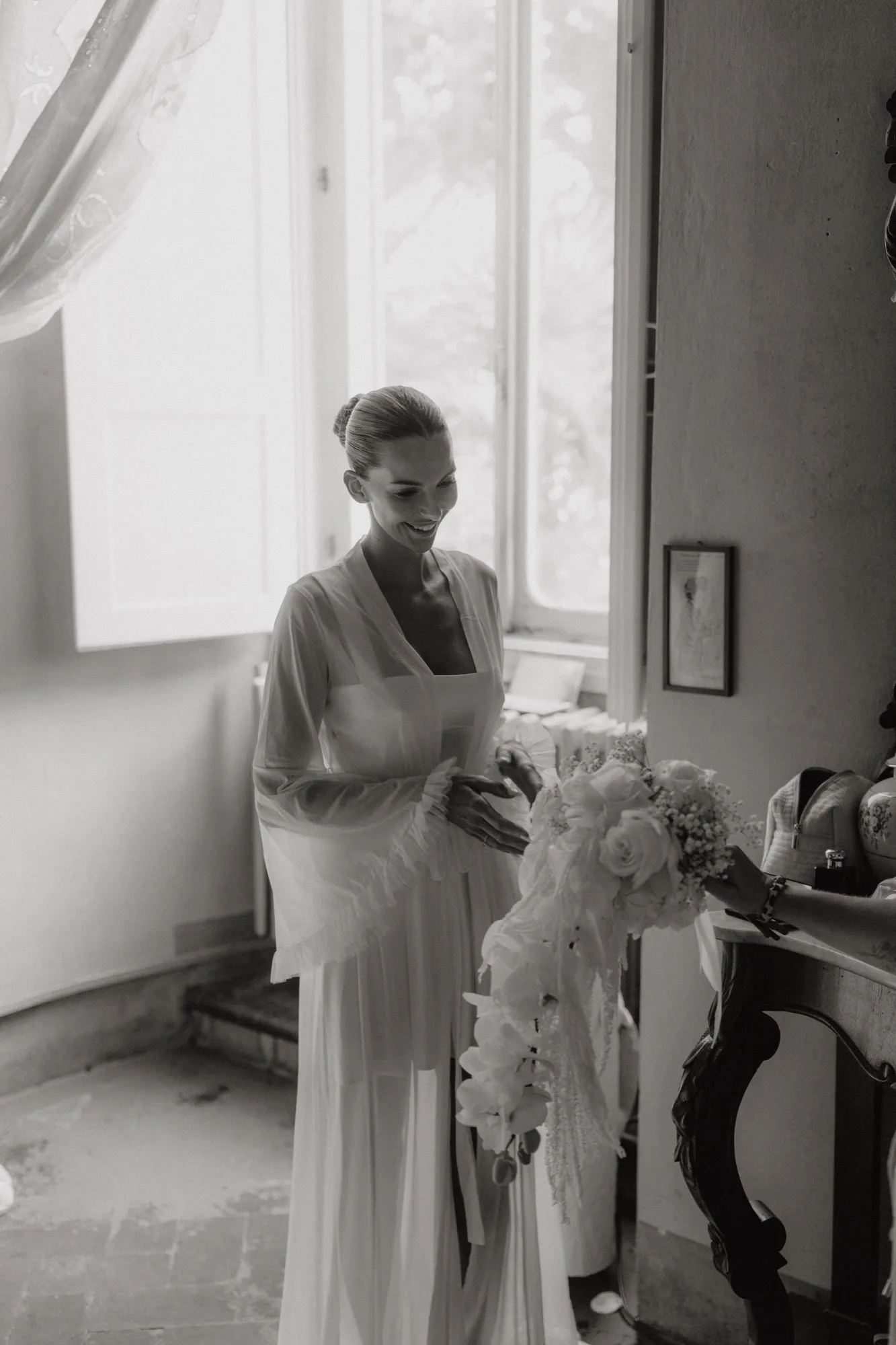 Getting Ready der Braut, Hochzeit in der Toskana