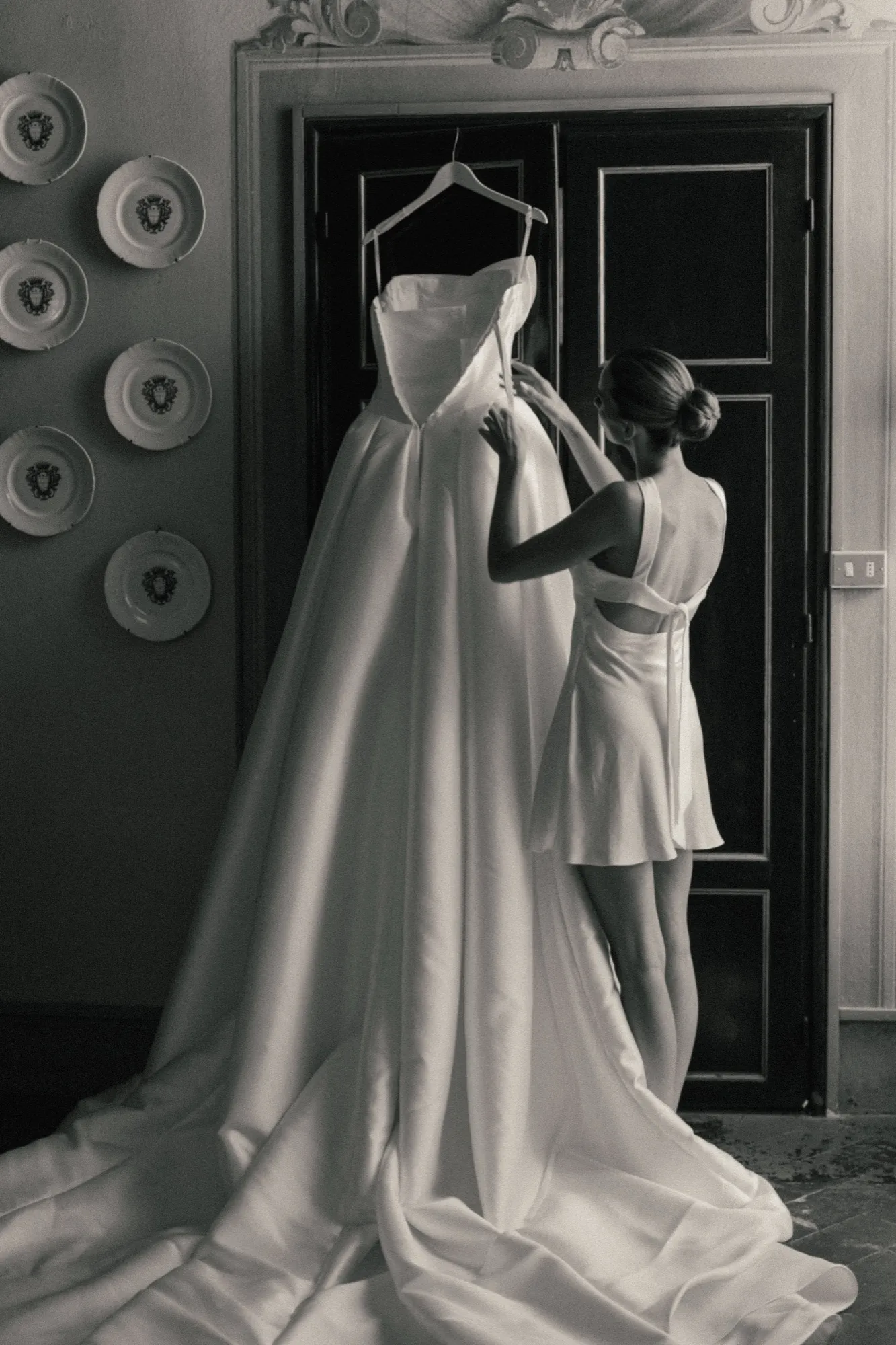 Getting Ready der Braut, Hochzeit in der Toskana