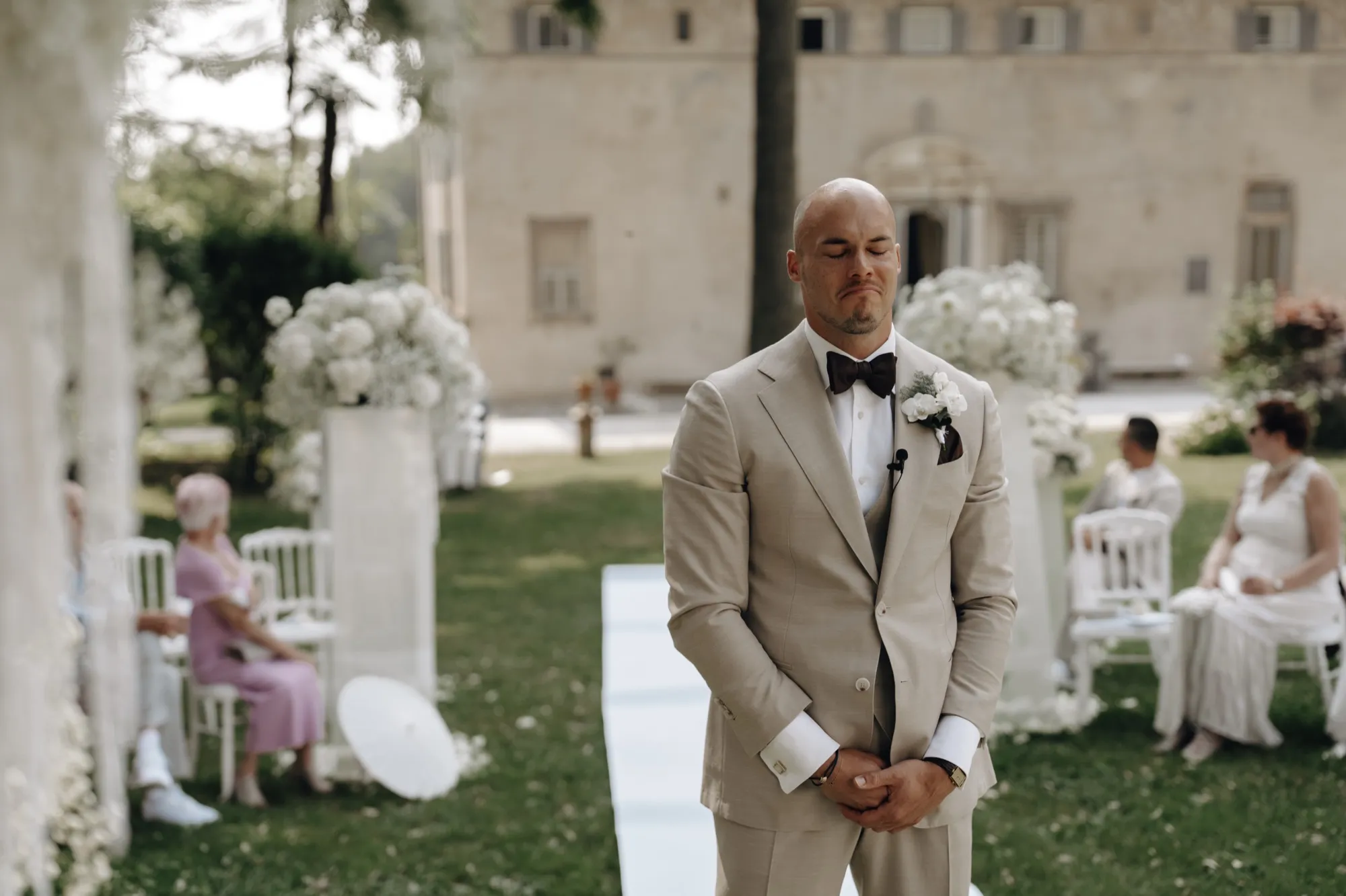 Emotionaler Moment, Hochzeit in der Toskana