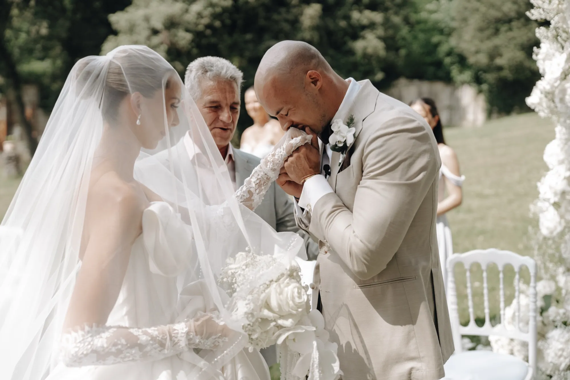 Emotionaler Moment, Hochzeit in der Toskana