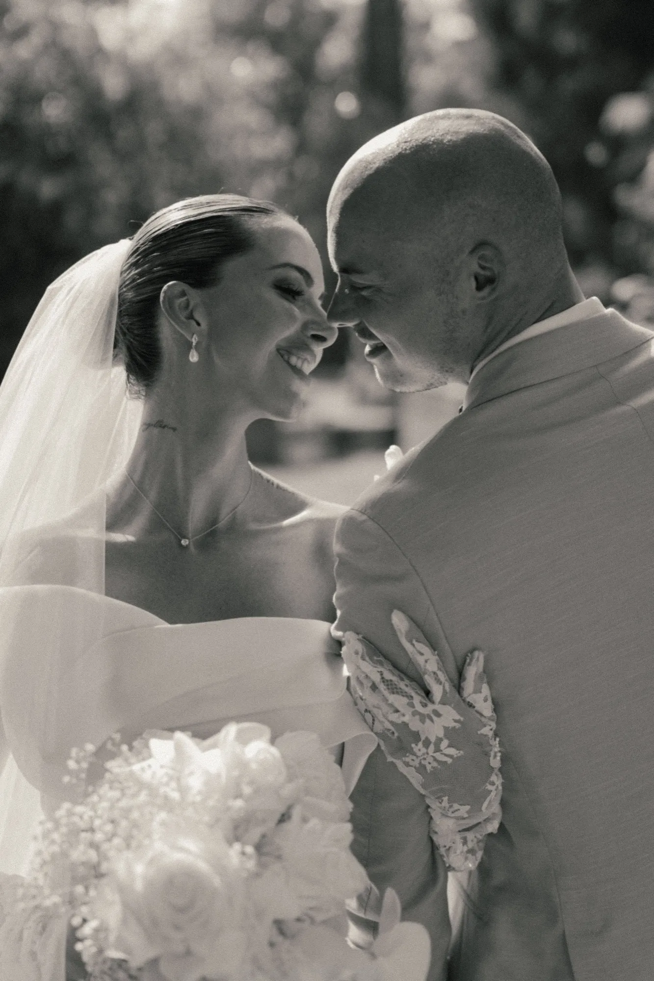 Brautpaar, Hochzeit in der Toskana