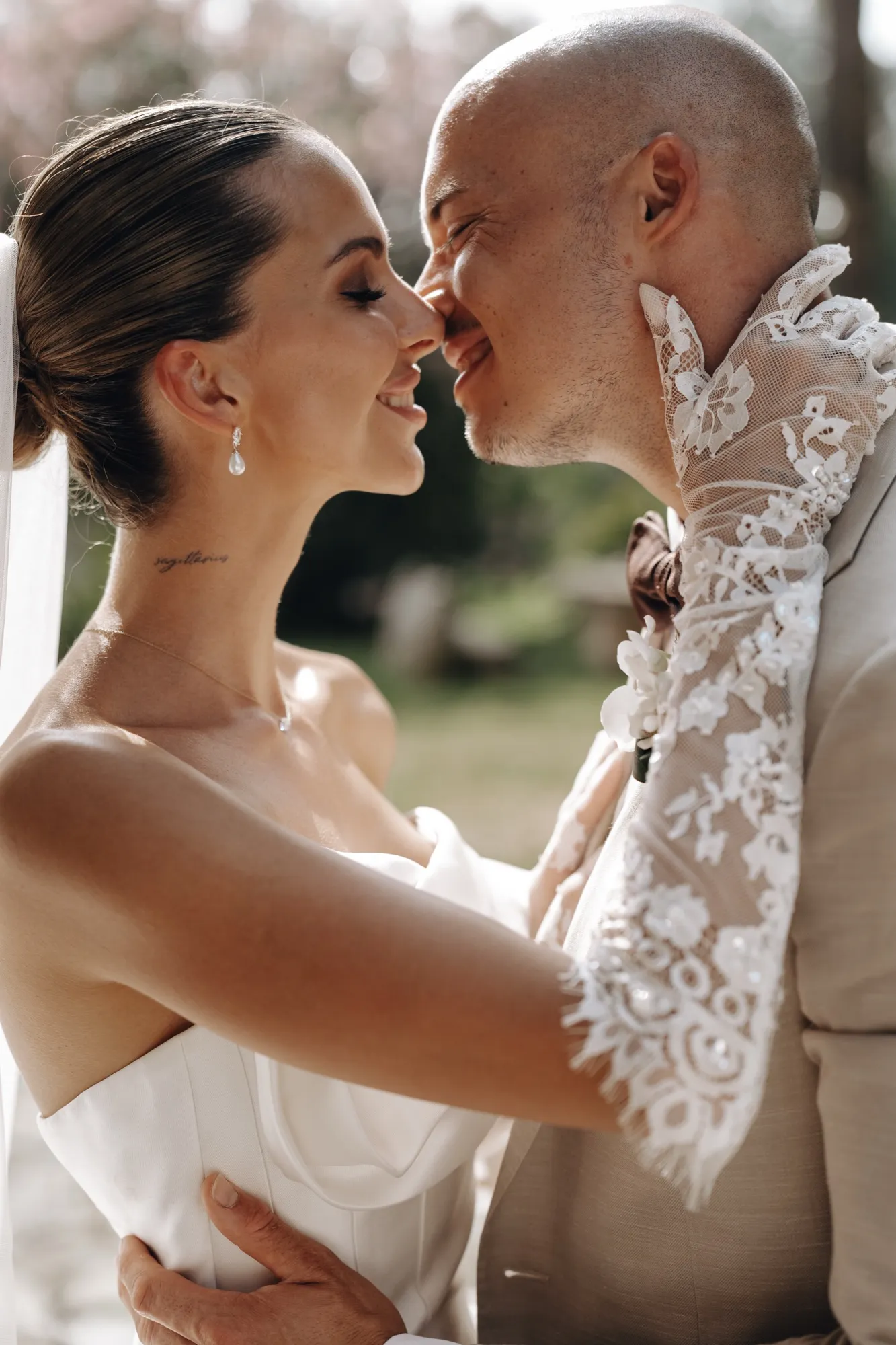 Brautpaar, Hochzeit in der Toskana