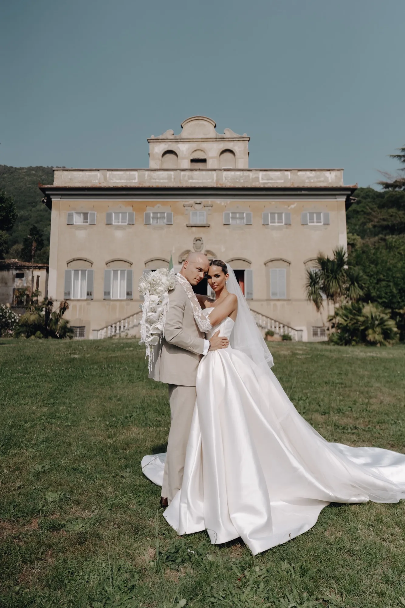 Brautpaar, Hochzeit in der Toskana
