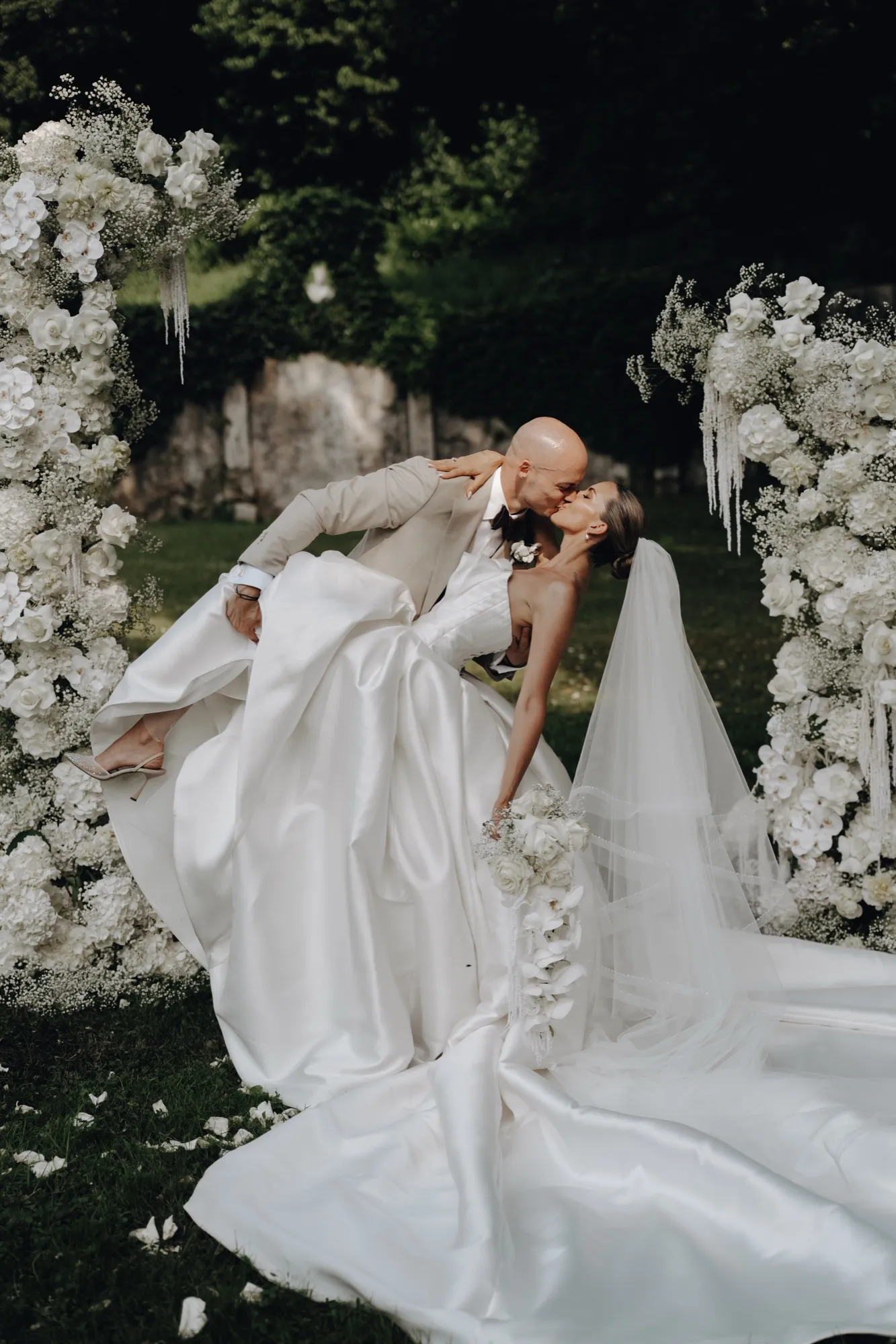 Brautpaar, Hochzeit in der Toskana