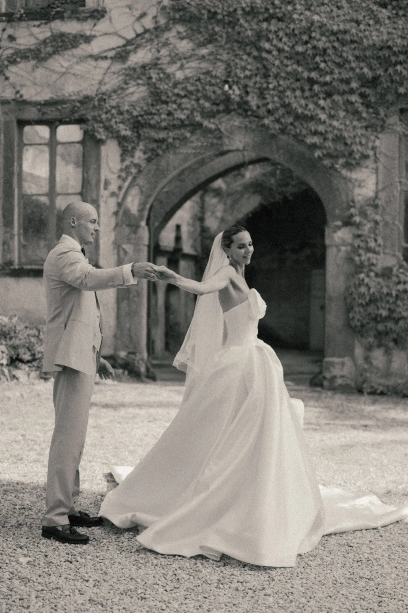 Brautpaar, Hochzeit in der Toskana