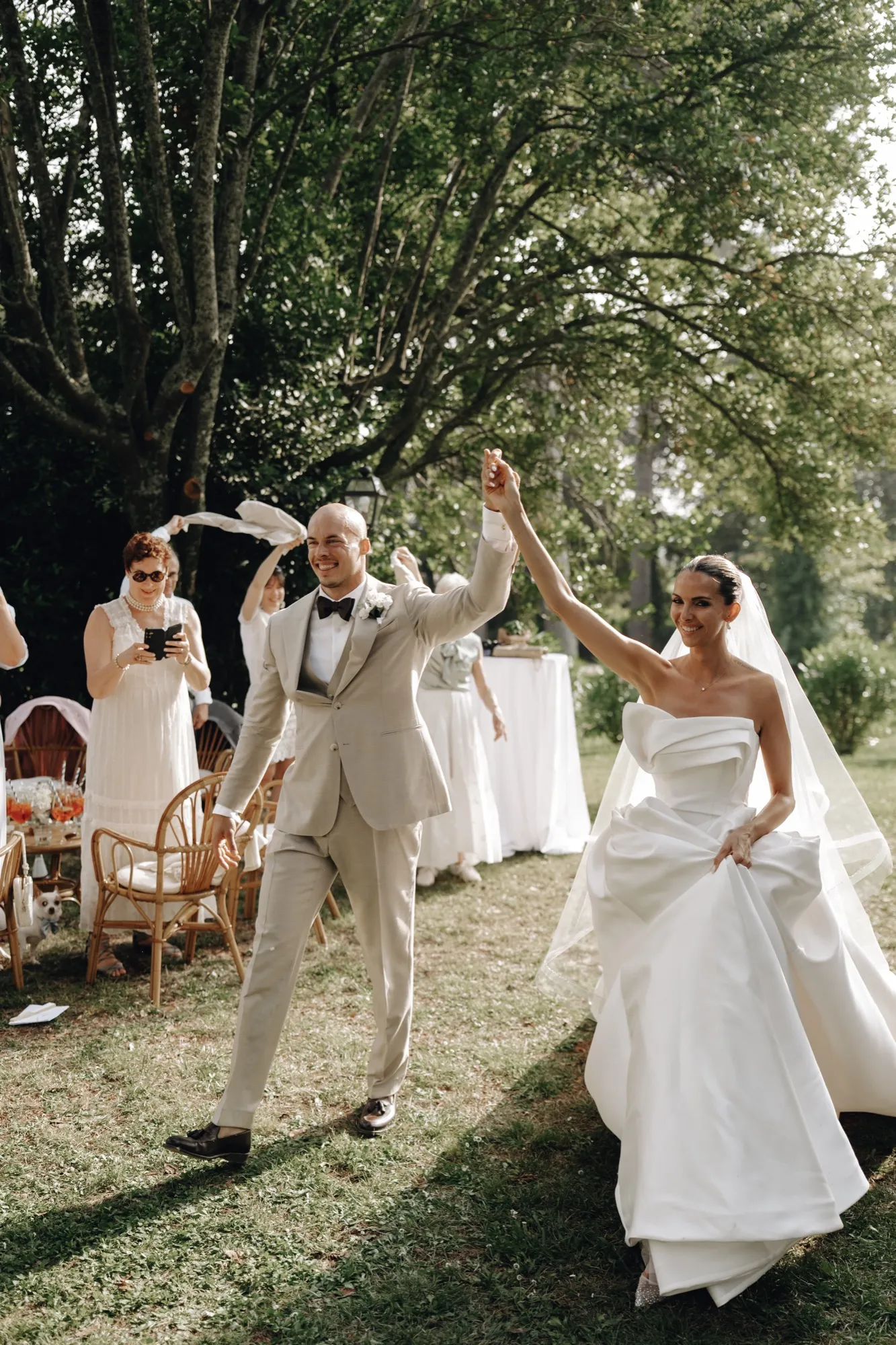 Brautpaar, Hochzeit in der Toskana