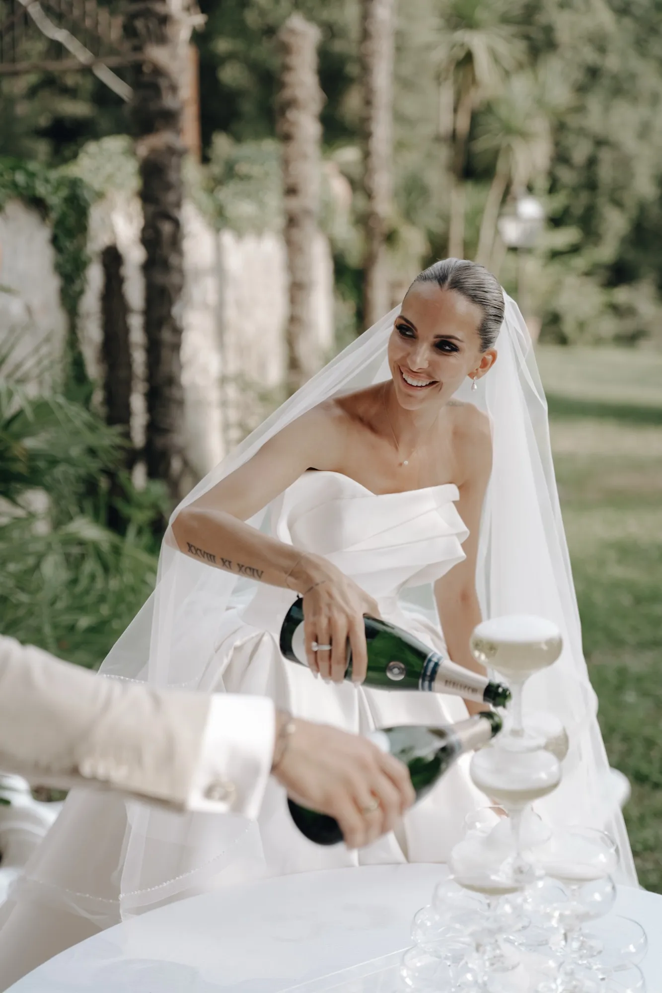 Brautpaar, Hochzeit in der Toskana