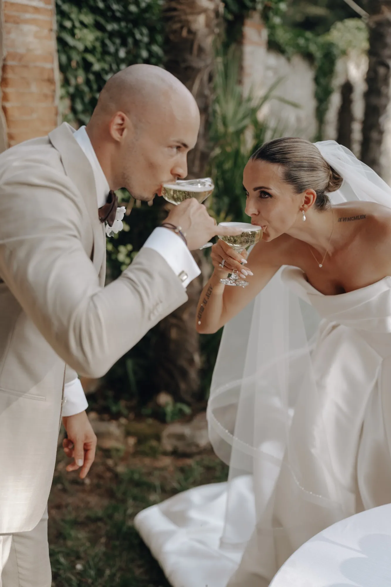 Brautpaar, Hochzeit in der Toskana