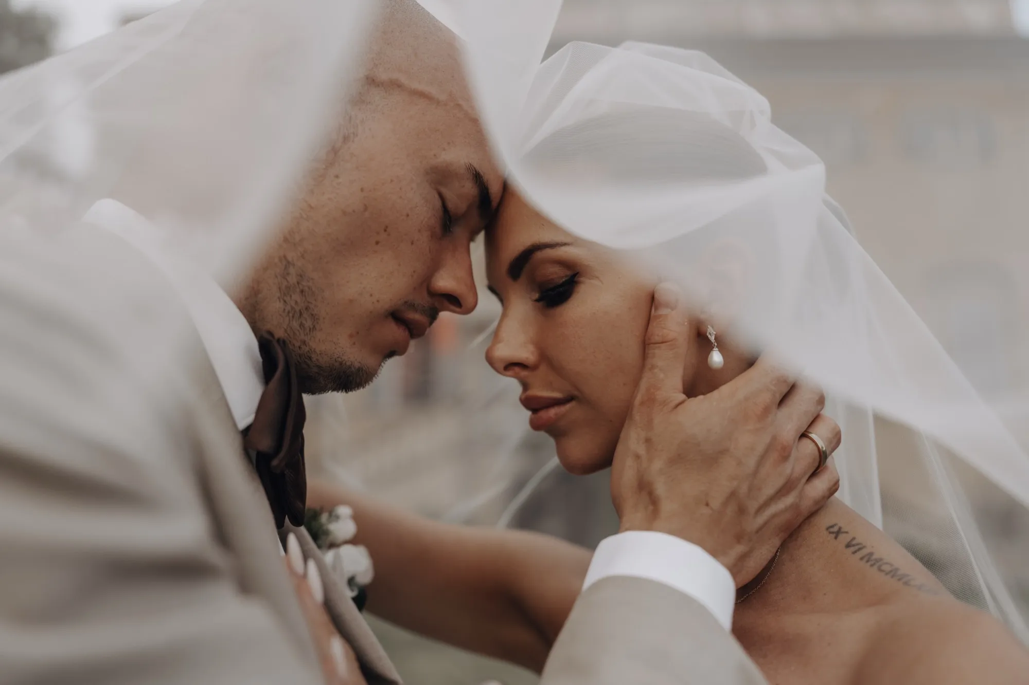 Brautpaar, Hochzeit in der Toskana