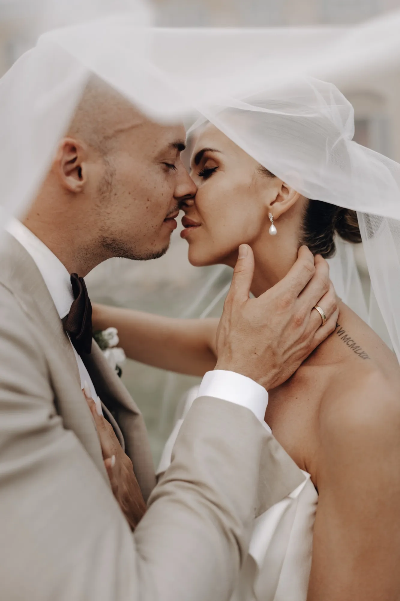 Brautpaar, Hochzeit in der Toskana
