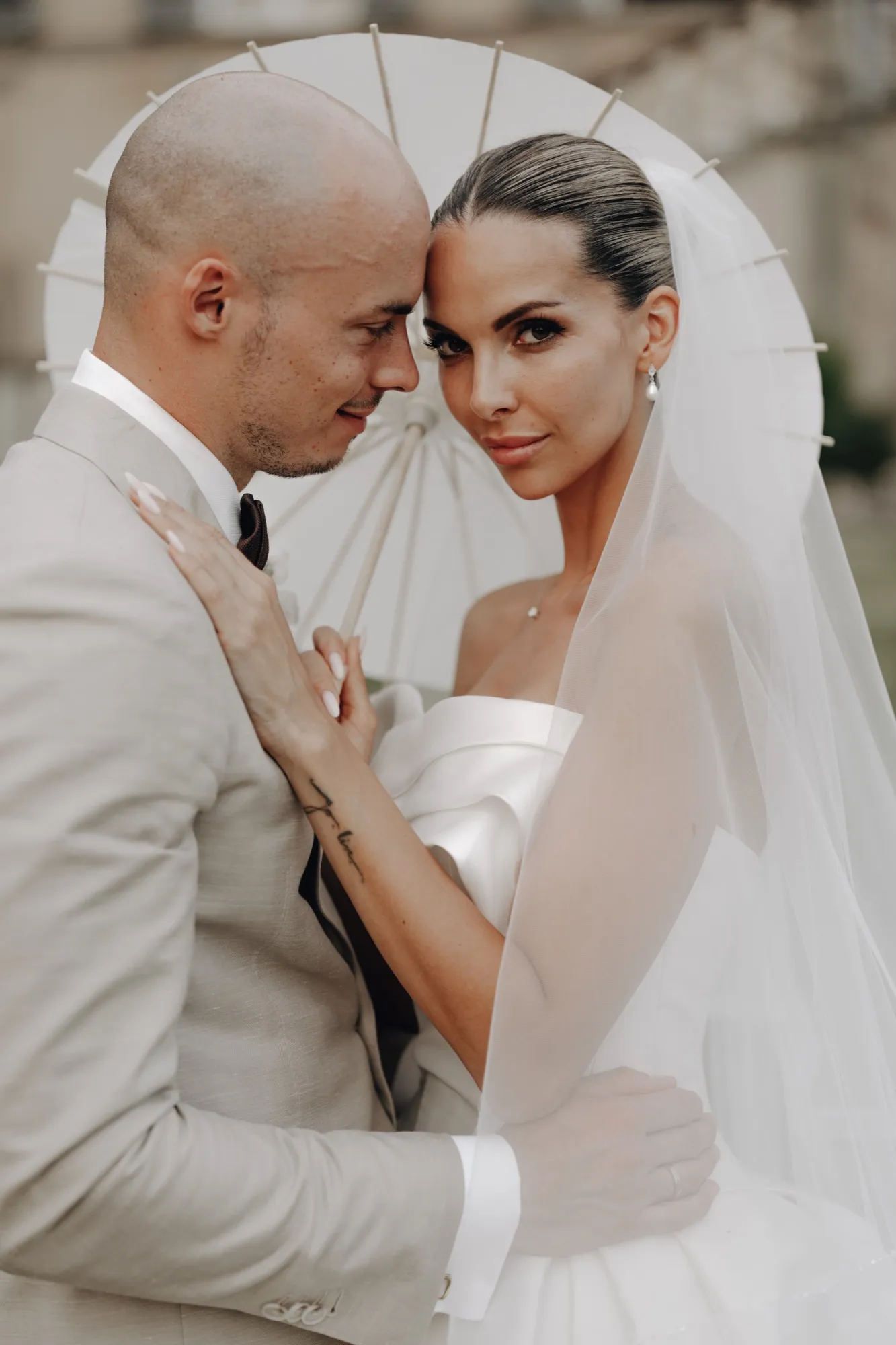 Brautpaar, Hochzeit in der Toskana