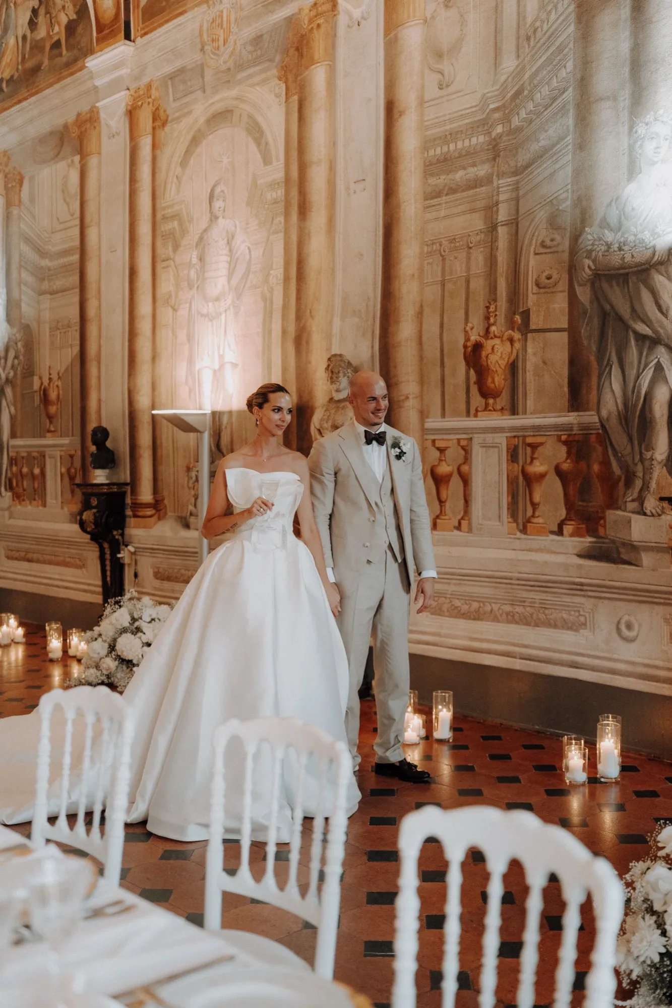 Brautpaar, Hochzeit in der Toskana