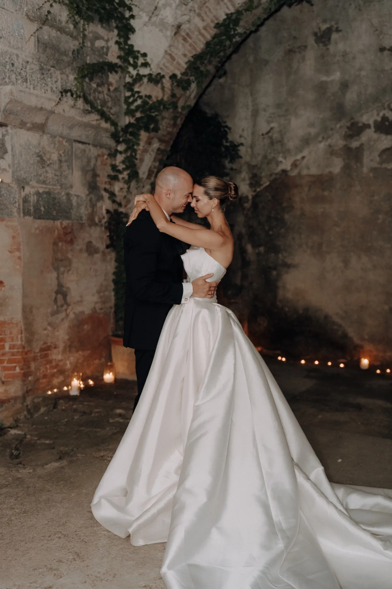 Brautpaar, Hochzeit in der Toskana