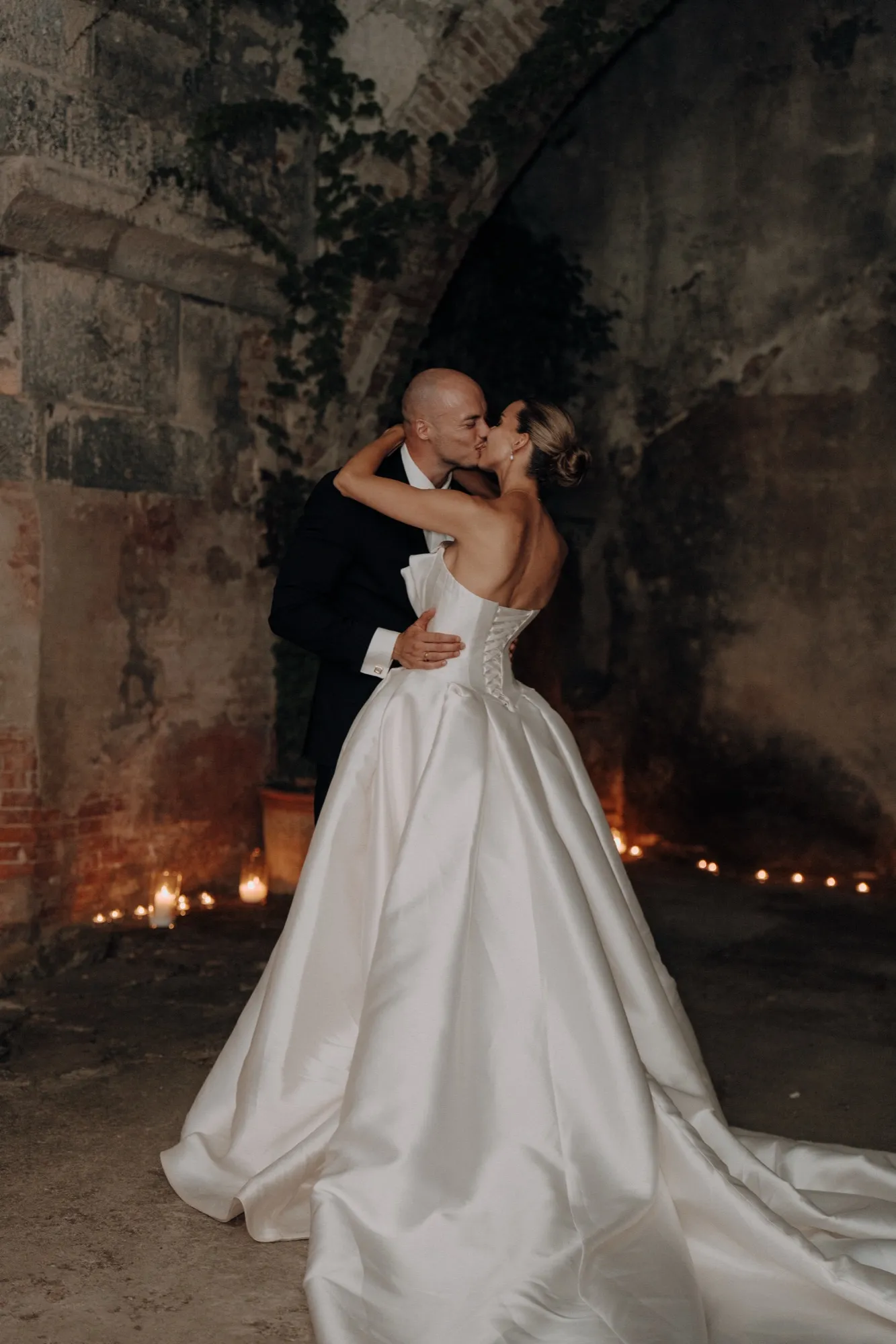 Brautpaar, Hochzeit in der Toskana